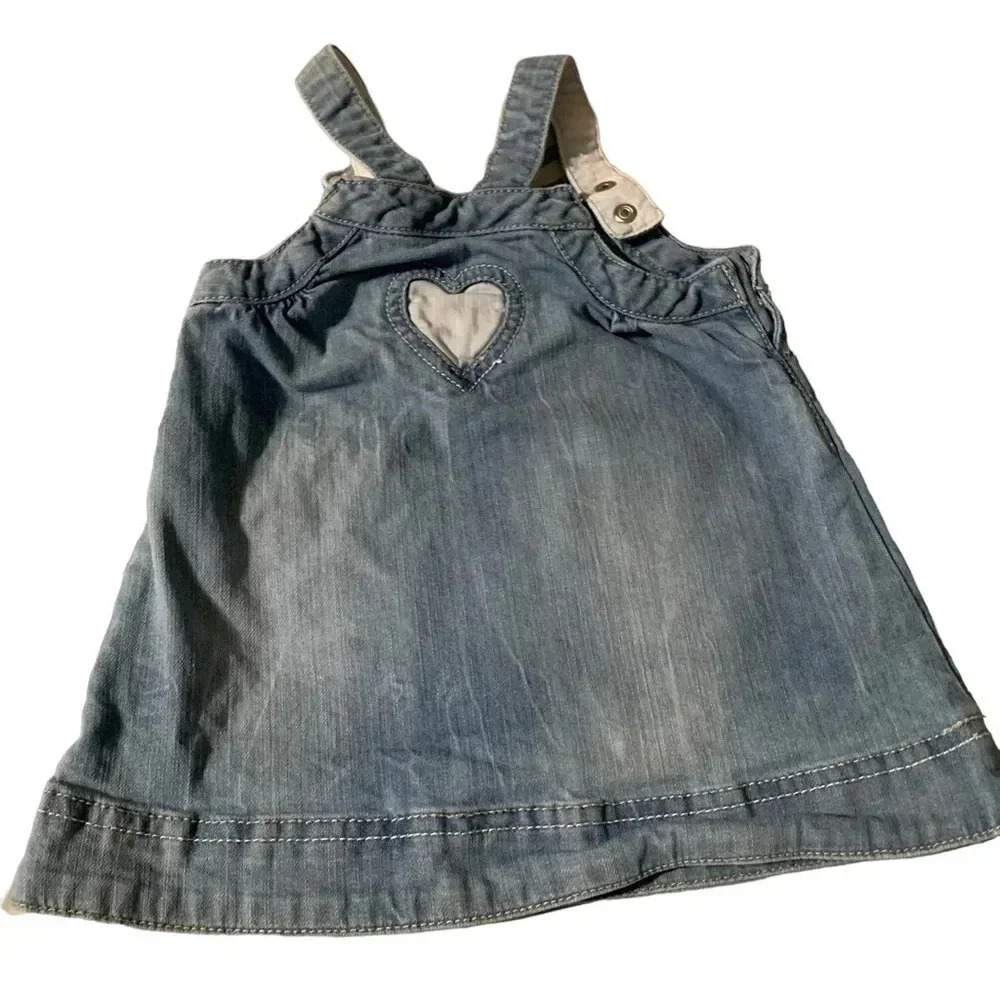 Kanz baby girl size 9 months denim dress